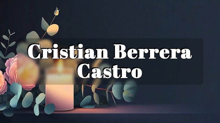 Cristian Berrera Castro, Tulsa, OK